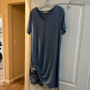 Amazon Women's Casual Blue Midi Dress